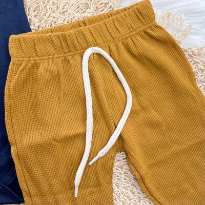 Conj. Body Gola Polo Ursinho e Calça - Marinho e Caramelo